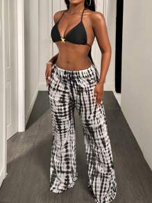BamGleam Sexy 3-delige zwart-witte bikini badmode voor dames