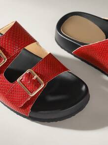 Solecia Women's Fashion Brown Open Toe Strappy Casual Comfortable Flat Sandals, Suitable For Spring & Summer Holiday