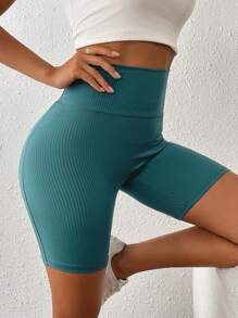 Chiquease Women's Simple Solid Color Casual Midi Shorts, Suitable For Summer, Workout Set Short Outfits For Women