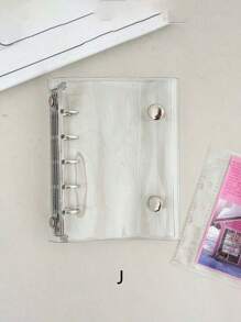 M5 Clear Ring Cover, 20pcs Double Side Sleeves, Refill Papers, DIY Binder Notebook Set - Multicolor - View 12