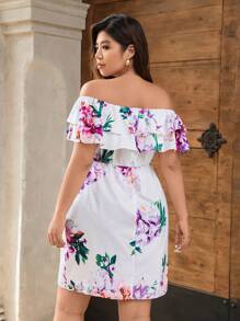 SHEIN Clasi Đầm bodycon dáng dài thanh lịch phong cách người nổi tiếng cỡ lớn cho nữ, thích hợp cho các buổi hẹn hò - Nhiều màu - Xem 2