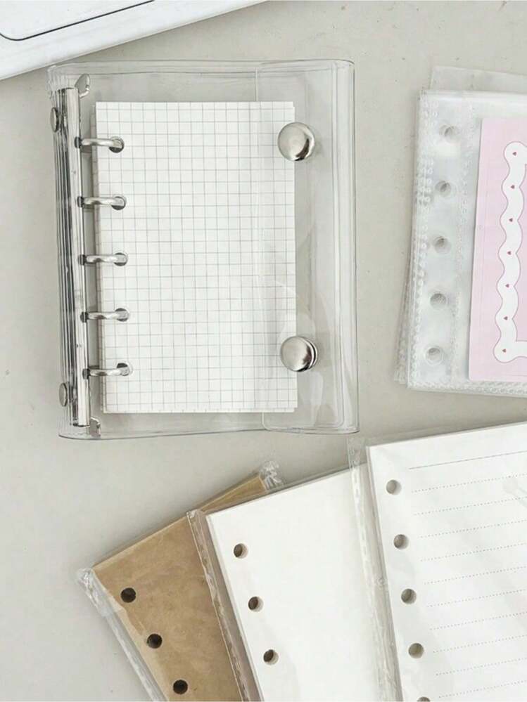 2 Pcs Clear A6 Notebook Binders 6 Ring Soft PVC Nigeria | Ubuy