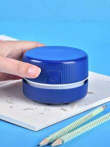 1 件装迷你桌面吸尘器，铅笔屑和橡皮擦清洁助手，电动清洁器，学生返校用桌面键盘清洁器 - 彩色 - 查看 6