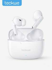 Teckwe Écouteurs sans fil à commande tactile intelligente, casque stéréo avec basses, microphone et son HIFI. Écouteurs sans fil de sport compatibles avec iPhone et Android. Cadeaux de Noël, indispensables pour les vacances d'automne et d'hiver, camping, essentiels de vacances, accessoires de camping
