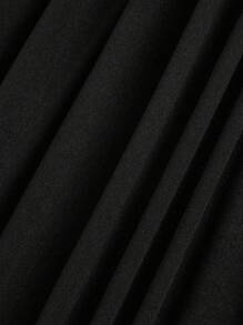 SHEIN Clasi Plus Size Women's Round Neck Tie Waist Dress Maxi Women Outfit