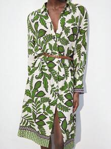 Maija 花卉印花长裙，波西米亚风格优雅设计，A 字喇叭裙，适合秋冬季假期，波西米亚风格女装，适合节日装扮、万圣节