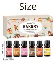 6pcs 10ml Flameless Essential Oils, Air Freshening Fragrance Oils For Bedroom, Living Room, Bathroom, Yoga & Aromatherapy - Multicolor - View 3