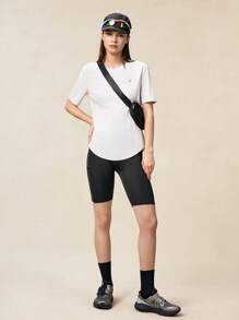 OutZeal Camiseta de mujer de manga corta, ajuste regular, con tela refrescante, ideal para entrenamiento y actividades al aire libre con protección solar
