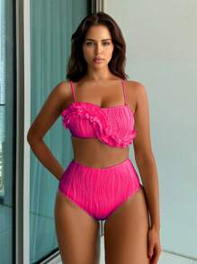 Swim Vcay Beach Summer Outfit For Women - Swimsuit Set - Pink - View 1