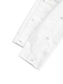 FLOW X Designer White Teardrop-Shaped Hollow Slit Casual Top Spring Summer Tops Women Casual White Shirts - White - View 8
