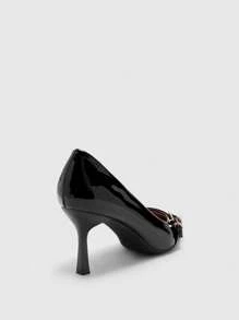 CUCCOO BIZCHIC Women Shoes Black Fashion Thin Heel Pointed Women's High Heel Shoes Women's Shoes Outdoor Daily Commuter Party Shoes Banquet Women's Shoes Valentine's Day - Black - View 8