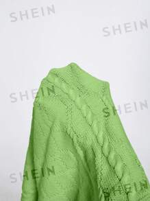 NYA SZN Ribbed Knit Collared Maxi Dress Summer - Green - View 6