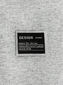 RueChic Men Patched Detail Striped Regular Sweatpants - Grey - View 7