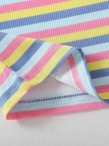 SHEIN 女婴时尚夏季吊带背心多件装 - 彩色 - 查看 6