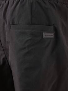 SUMWON Premium Wide Leg Pleated Shorts Athletic Comfort Pull-On Casual Summer Relaxed Fit Bermuda Walking Lounge Modern Urban Men'S Performance Shorts - Black - View 8