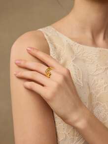 MOTF PREMIUM ANILLOS DE MUJER GEOMÉTRICOS MULTICAPA - Dorado - Ver 8