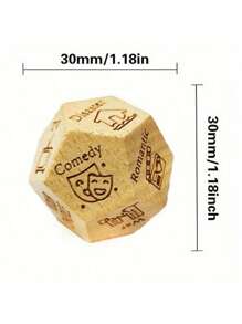 3 件情侣决策骰子套装 - 约会之夜、美食和电影创意的完美选择 - 送给男朋友、女朋友、丈夫、妻子、生日的理想礼物 - 米色 - 查看 2