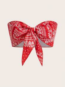 SHEIN ICON 2 件套女士修身系带短款吊带背心 - 紅色和黑色 - 查看 7