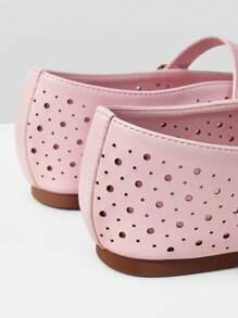 MOTF PREMIUM POINTELLE SQUARE TOE FLATS - Pink - View 8