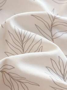 Loomiva Conjunto de pijama de 2 piezas para bebé niño con camiseta de manga larga de cuello redondo suave con estampado floral disperso y pantalón largo con cintura elástica