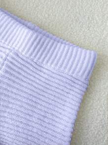 Elamini Hand Crocheted Pink Starfish Knitted Shorts - Mauve Purple - View 7