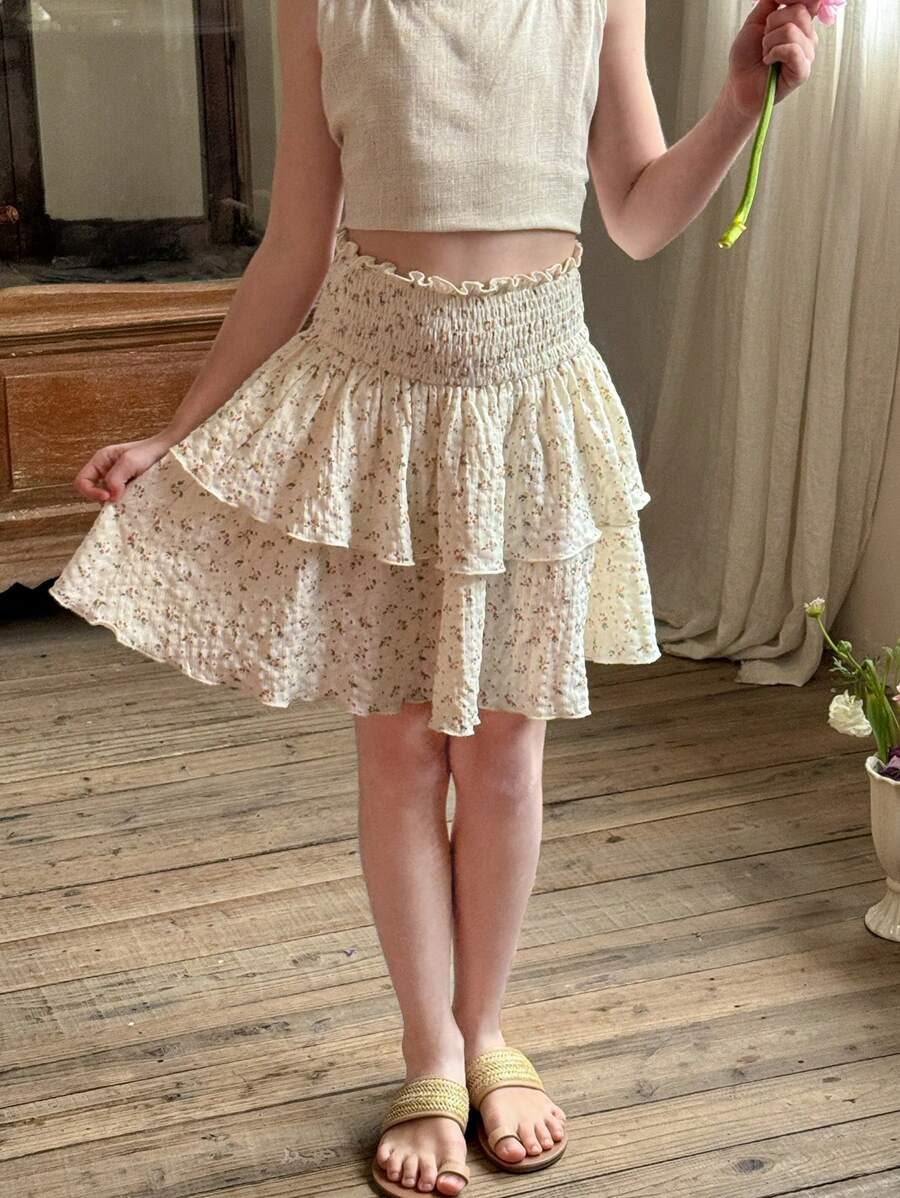 Blossori LMoss Tween Girls Skirts - Yellow - View 1