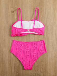 Swim Vcay Beach Summer Outfit For Women - Swimsuit Set - Pink - View 2