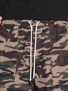 Manfinity EMRG Men's Camouflage Overalls Simple, Stylish And Casual Everyday
