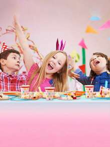 SHEIN 2 chiếc khăn trải bàn nhựa màu cầu vồng pastel, khăn trải bàn dùng một lần màu cầu vồng 108 x 54 inch, đồ trang trí tiệc cầu vồng, đồ dùng tiệc sinh nhật màu cầu vồng, khăn trải bàn màu pastel cho tiệc sinh nhật, tiệc cưới, đồ dùng tiệc, - Nhiều màu - Xem 6