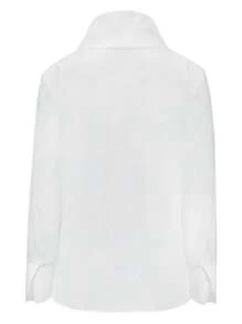 Women's Fashion Side-Button Design Blouse For Work Fall Cloth For Women - White - View 2