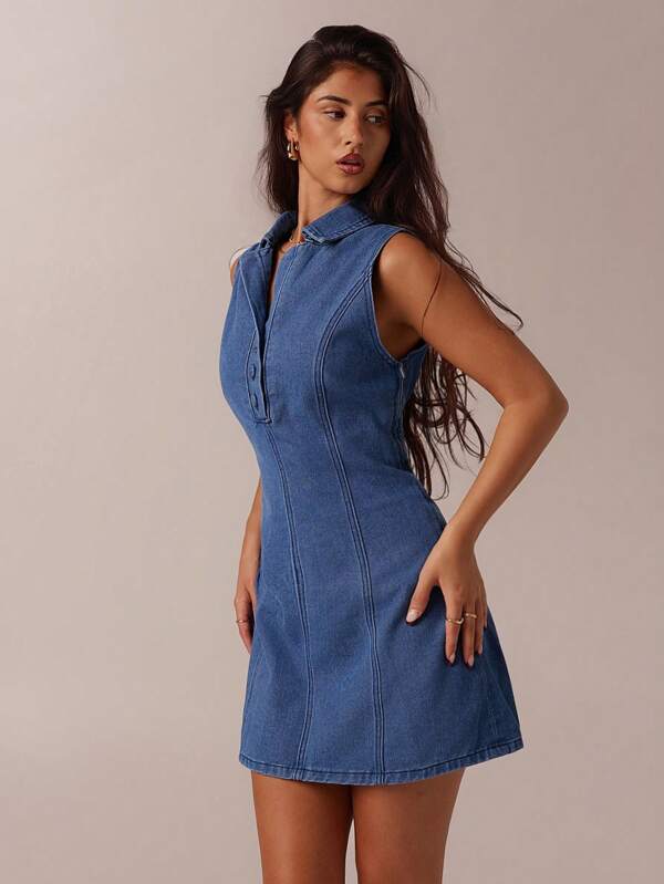 SHEIN Forever 21 Ținute de primăvară-vară pentru femei: Romantice/Bal/Formale/Zi de naștere/Anii '90/Business Casual/Elegante/Ținute Western/Ieșiri în oraș/Modă/Casual/Haine Y2K/Club/Birou/Cocktail/Vintage/Bodycon/Ținute Rave/Amuzante/Elegante/Bani vechi/Stratwear/Vacanță/Concert country/Serviciu/Modeste/Vacanța de primăvară/Ținute de burlăcițe/Concert/Baddie/Basic/Absolvire/Albastru spălat/Croială mulată/Linie A/Ținute Cowgirl/Rochie fără mâneci din denim