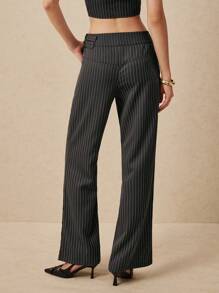 Poéselle Pantalones casuales de moda minimalista para mujer, aptos para el verano - Multicolor - Ver 3
