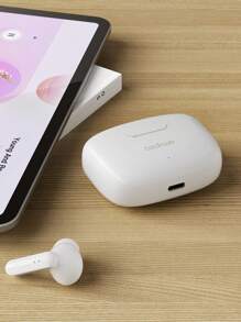 Teckwe Écouteurs sans fil à commande tactile intelligente, casque stéréo avec basses, microphone et son HIFI. Écouteurs sans fil de sport compatibles avec iPhone et Android. Cadeaux de Noël, indispensables pour les vacances d'automne et d'hiver, camping, essentiels de vacances, accessoires de camping