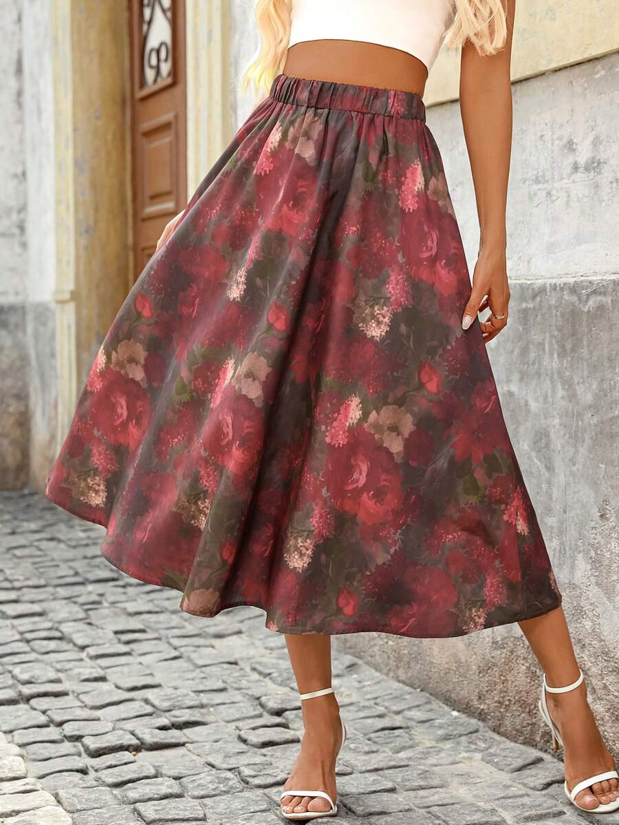 SHEIN Clasi Women Simple & Fashionable Summer Skirt Fall Cloth For Women - Multicolor - View 1