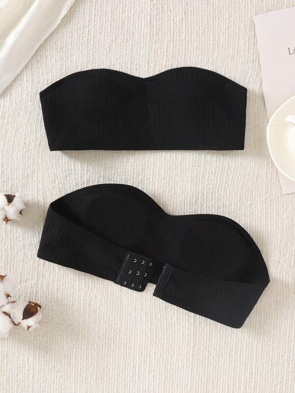 SHEIN 2 Pieces Teen Girl Comfortable Soft Cotton Padded Camisole Set