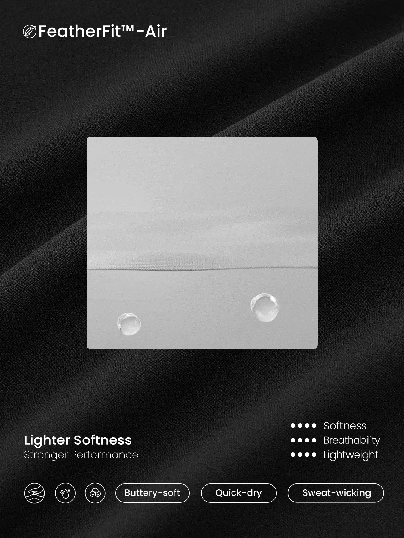 GLOWMODE FeatherFit™-Air All-Day Play Sweat-Wicking Quick-Dry Peekaboo Adjustable Round-Neck Dress With Built-In Shorts Side Pockets Non-Slip Grips Low Impact Yoga Pilates Studio Daily Casual Wear Removable Cups - Black - View 7