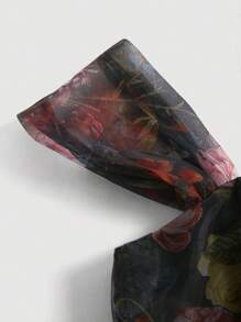 SHEIN MOD Plus Size Women Retro Print Off Shoulder Dress, Party Dress, Women Vacation Outfit, Women's Set, Vintage Ditsy Floral Dress, Valentine's Day, Women Vintage Clothing, Summer Outfit, Women's Birthday Outfit, Gothic Dress Party Dresses For Women Formal Ditsy Floral Prom Dress Birthday Dresses For Women Cocktail Dresses,Beach Dress Sundress,Holiday Outfits Boho