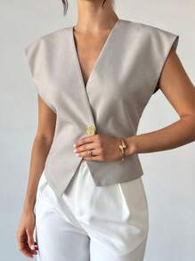 Firerie Thời trang mùa hè thanh lịch lãng mạn cho nữ, phong cách thanh lịch gợi cảm, công sở, áo ngắn tay cho nữ/công sở, ngày của phụ nữ, tiệc tùng cho nữ, kỳ nghỉ ở bãi biển cho nữ, mùa tốt nghiệp trở lại trường cho nữ, hẹn hò lãng mạn, sinh nhật, lễ phục sinh cho nữ, lễ hội hóa trang Brazil, lễ hội âm nhạc, mùa xuân và mùa hè cho nữ, mùa cưới, váy cho nữ dự tiệc trưa thu/đông - trắng - Xem 2