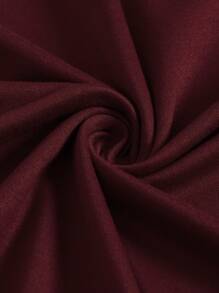 Manfinity Homme Plus Size Men Playing Card Print Round Neck Short Sleeve Casual Slim Fit T-Shirt - Burgundy - View 4