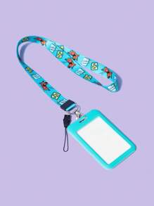 SCOOBY-DOO X SHEIN Dây đeo thẻ ID in hình chú chó ngoài hành tinh màu xanh lá cây dễ thương - màu xanh lá - Xem 4