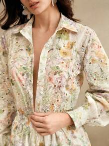 Anewsta Bộ trang phục tiệc trưa thêu hoa thời trang 2 món dành cho nữ, thích hợp cho mùa xuân, lễ hội, ngày lễ - Nhiều màu - Xem 6