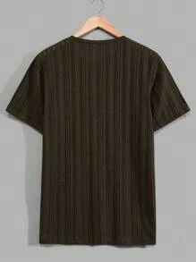 RueChic T-shirt régulier pour hommes en tissu doux et mode, avec poche