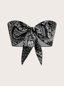 SHEIN ICON 2 件套女士修身系带短款吊带背心 - 紅色和黑色 - 查看 3