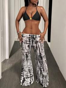 BamGleam Sexy 3-delige zwart-witte bikini badmode voor dames