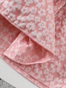 2pcs/Set Baby Girl Spring&Summer Casual Style, Sleeveless Top&Embroidery Skirt - Pink - View 5