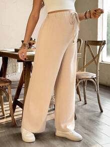 SHEIN Maternity Loose Casual Wide Leg Pants, Spring/Summer
