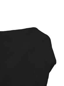 Rafferiza Women's Fashion Elegant Floral Print Fringe V-Neck Waisted Long Dress, Suitable For Ramadan - Black - View 8