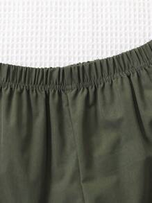 2pcs/Set Tween Boy Casual Street Style Daily Wear Shorts - Multicolor - View 6