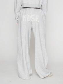 MUSERA Winter Clothes Wide Leg Sweatpants Party - Light Grey - View 4