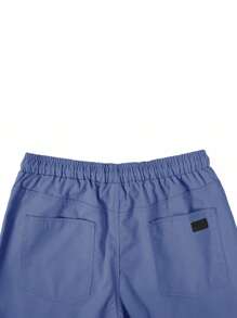 Manfinity Homme Men Loose Drawstring Waist Slant Pocket Shorts Men Clothes Men Shorts Short Pants For Men